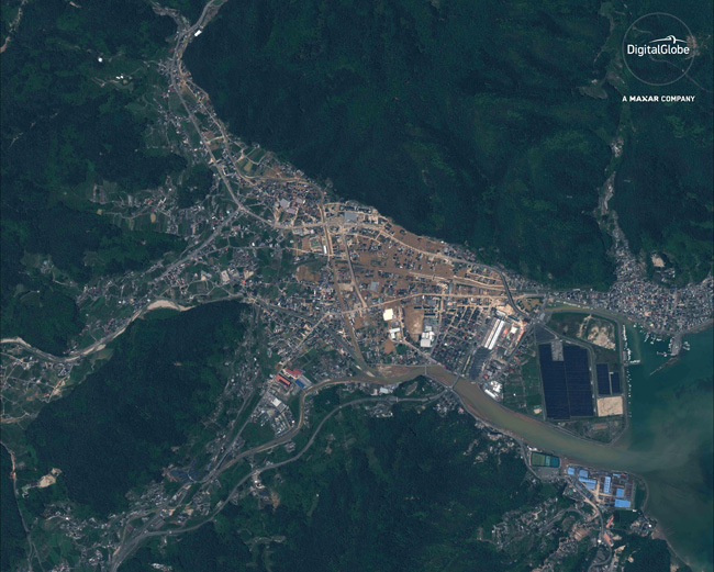 DigitalGlobe發布日本洪災地區高分辨率衛星圖像，以助力災害救援工作
